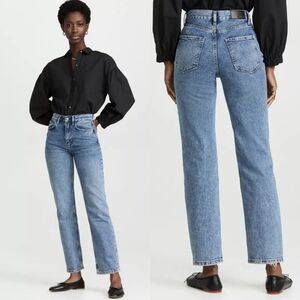 Rails The Topanga High-Rise Straight Jeans in Zypher Blue, Size 25